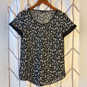 Express Monochrome Lace Top